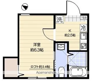 シトラスハウス金町【1階】の間取り