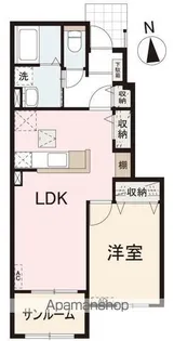 クー・ドゥ・バレーヌ【1階】の間取り