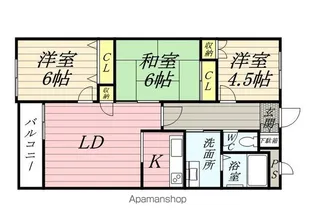 ルッソ渡辺【2階】の間取り
