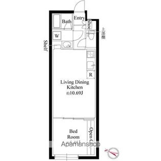 グランパセオ代々木上原【1階】の間取り