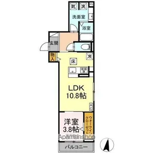 エクラノーブル【1階】の間取り