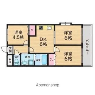 REXIA SHIN UMEDA【9階】の間取り