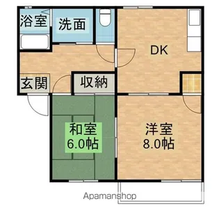 エントピアA【2階】の間取り
