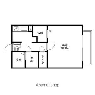 サニーコート野洲【3-101号室】の間取り