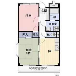 御駒ハイツ【3階】の間取り