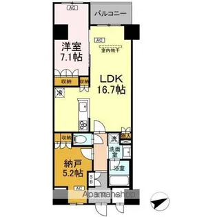サンジョイアゼロ【5階】の間取り