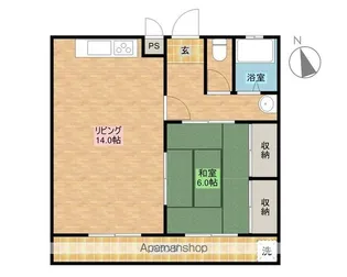 寿ハイツ【101号室】の間取り