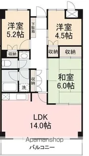 メゾンAKI【5階】の間取り
