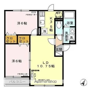 グランドールG Ⅱ【301号室】の間取り