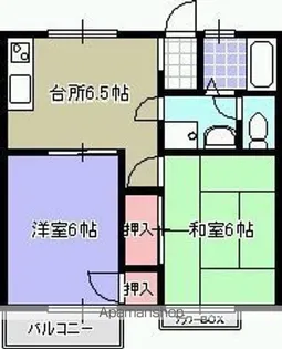 ハイツウィンディB【103号室】の間取り