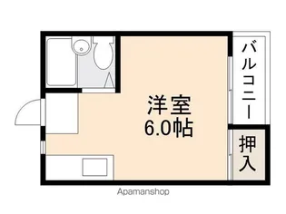 コーポ石清尾【2階】の間取り