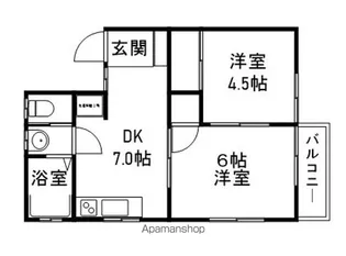 ハイツヤマダ【202号室】の間取り