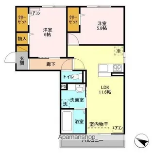 アベニールⅡ【3階】の間取り