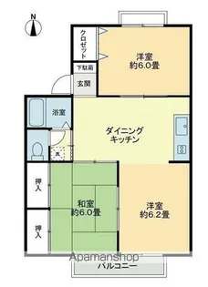 フォブールアベリアB【1階】の間取り