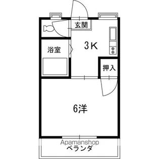 コーポライジング【405号室】の間取り