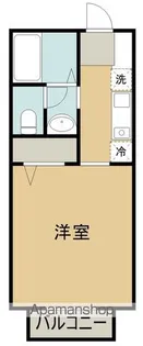 コーポファミールD【202号室】の間取り