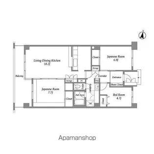 テレパレス西千葉【5階】の間取り