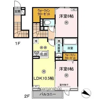 B−レジデンス リヴィエール【2階】の間取り