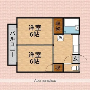 メゾン榎本【1階】の間取り