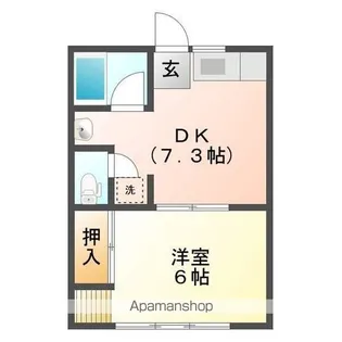 メゾン刈谷【102号室】の間取り