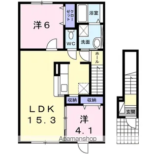 ボヌール【2階】の間取り