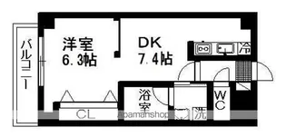 しゃとれ山手町【1階】の間取り