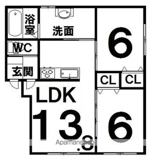 フォレスト15【202号室】の間取り
