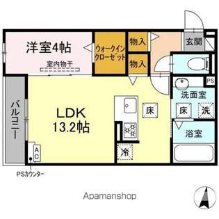 DーHILLS西浅田【1階】の間取り