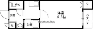 リヴィエールシャン香里園【2階】の間取り