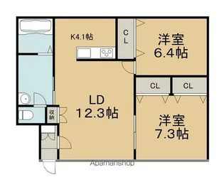 スパークリングハウスⅠ【1階】の間取り