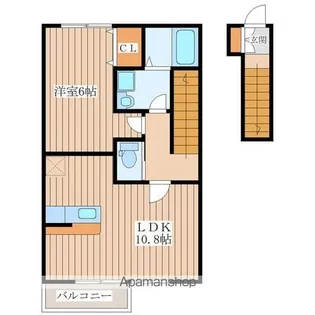 フィオーレH・S【2階】の間取り