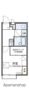 レオパレス坂之台ビレッジ【2階】の間取り