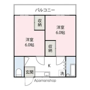 ハイツ9【1階】の間取り