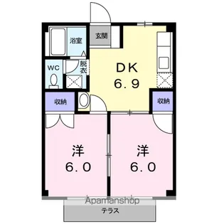 グリーンコーポYATO【1階】の間取り