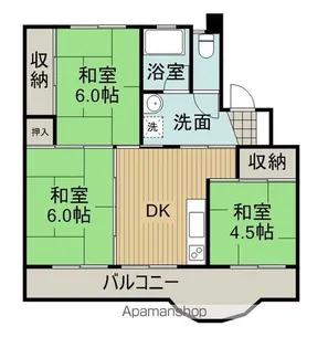 ピース・コーポラス瀬戸 Ⅰ【206号室】の間取り