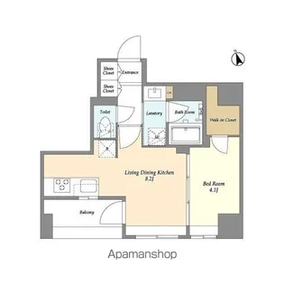 MODIER GINZA EAST【7階】の間取り