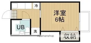 キーウエスト米山【1階】の間取り