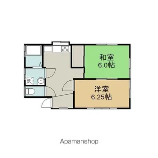 白沢青山ハイツ【2号室】の間取り