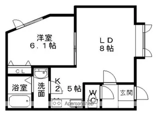 コンフォート41【2階】の間取り