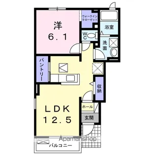 プリムローズ【1階】の間取り