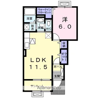グレイスⅡ【1階】の間取り