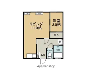 エスポワール【203号室】の間取り