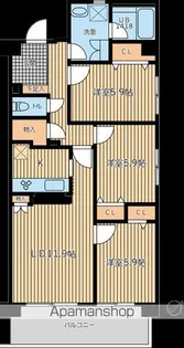 HF馬込レジデンス【2階】の間取り