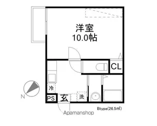 アークリード大津【4階】の間取り