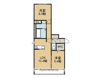 アトランティス朝日【2階】の間取り