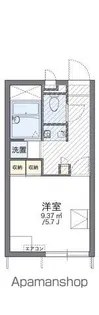 レオパレスプルメリアⅢ【1階】の間取り
