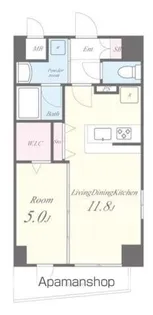 テ レジャンデール護国寺WEST【3階】の間取り