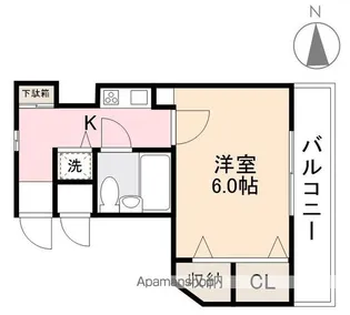 朝日プラザ高松エルグ606号【6階】の間取り