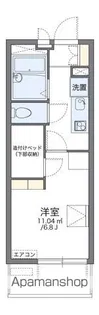 レオパレス水前寺【405号室】の間取り