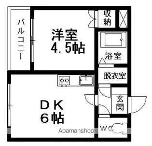 マーベリック帯広南【2階】の間取り
